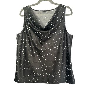 Ann Taylor Cowl Neck Starry Sleeveless Top
